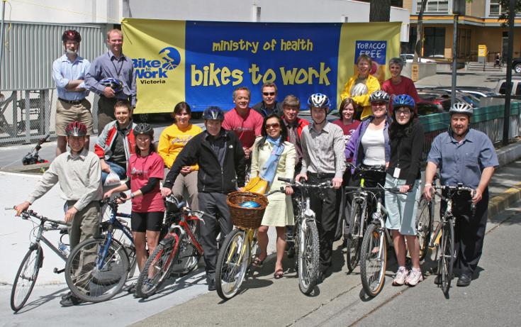 BC Ministry of Health Bike-to-Work Team in 2008
